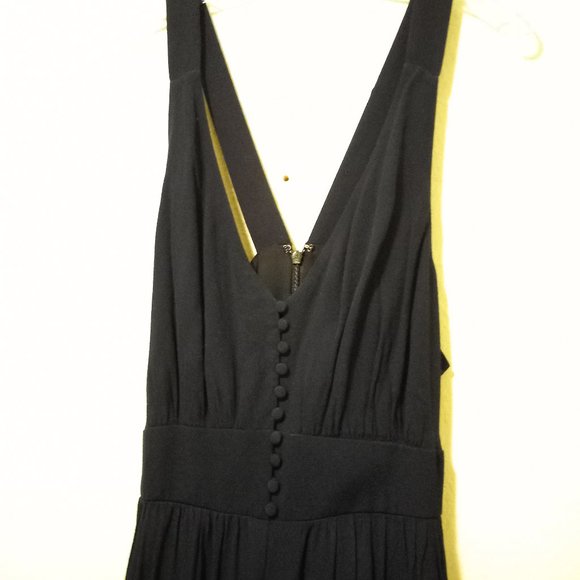 NWT Madewell V-Back Covered Button Front Wide Leg Sleeveless Jumpsuit- Sz 10 NYE - Picture 3 of 15